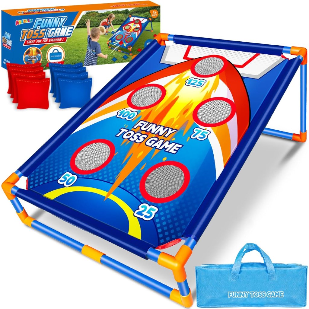 Bean Bag Toss Game For Kids Outdoor Activities, Cornhole Games For 3 4 5 6 7 8 Y